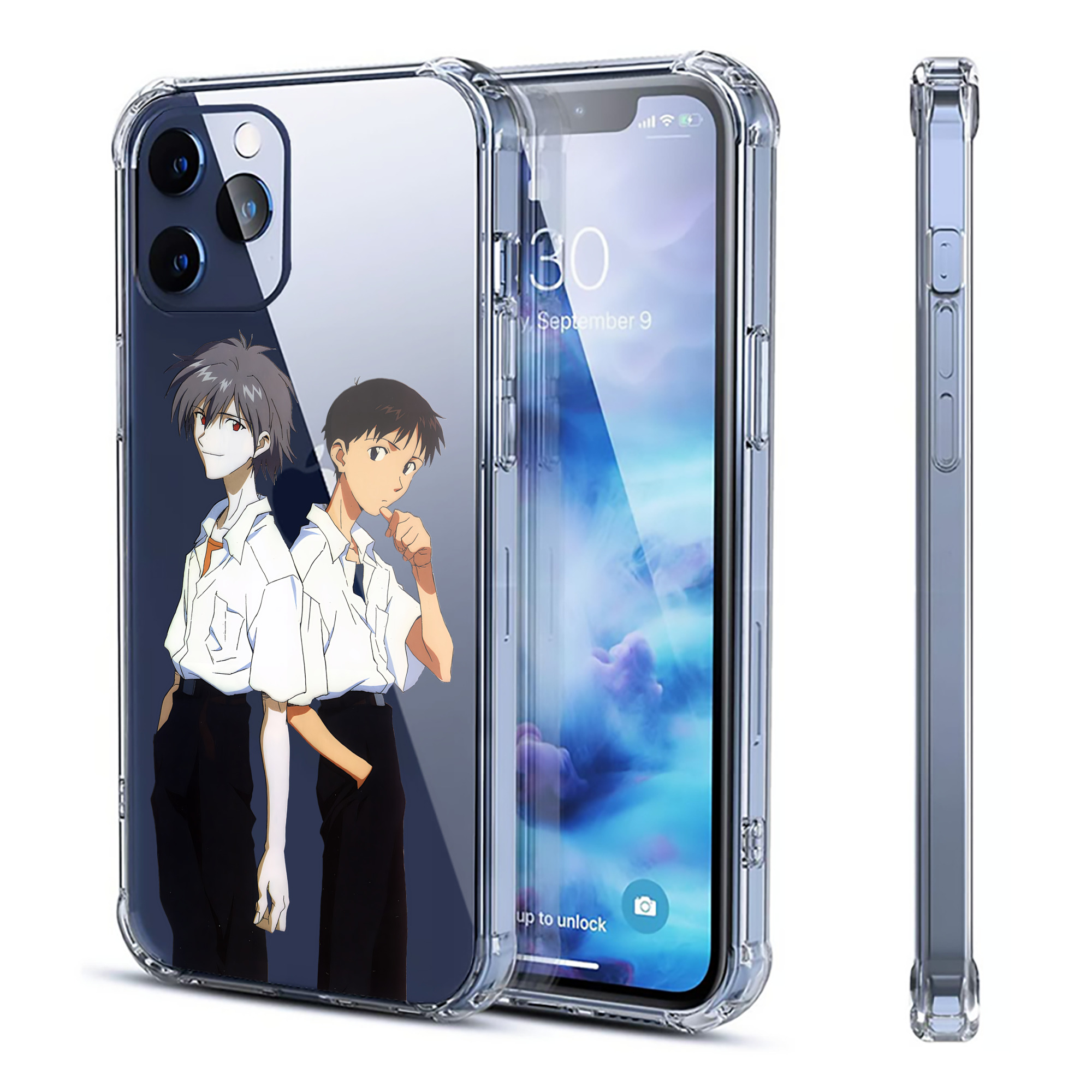 （画像用） EVA 新世紀エヴァンゲリオン 【iPhone 12シリーズ対応】透明スマホケース（クリアソフトケース）